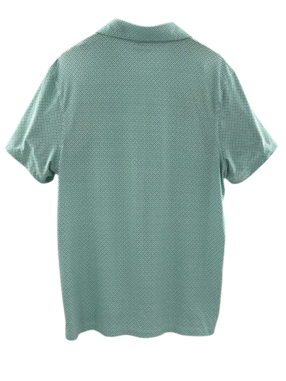 J.Crew Performance Golf Polo Green Geometric Print Stretch Shirt XL